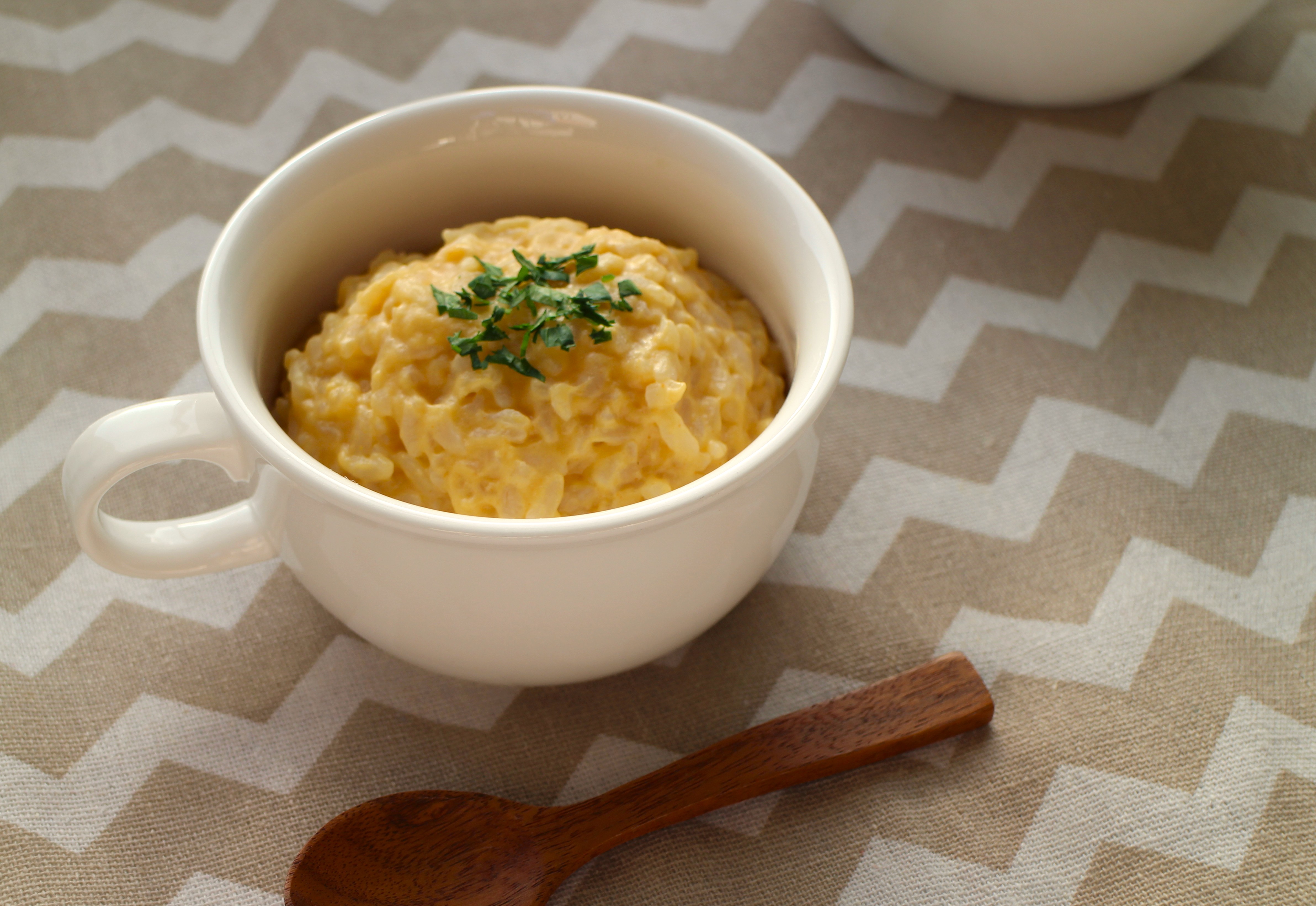 プロテインスープ『玉三　香ばしきな粉のコーンポタージュ』使用　簡単リゾット風おじや